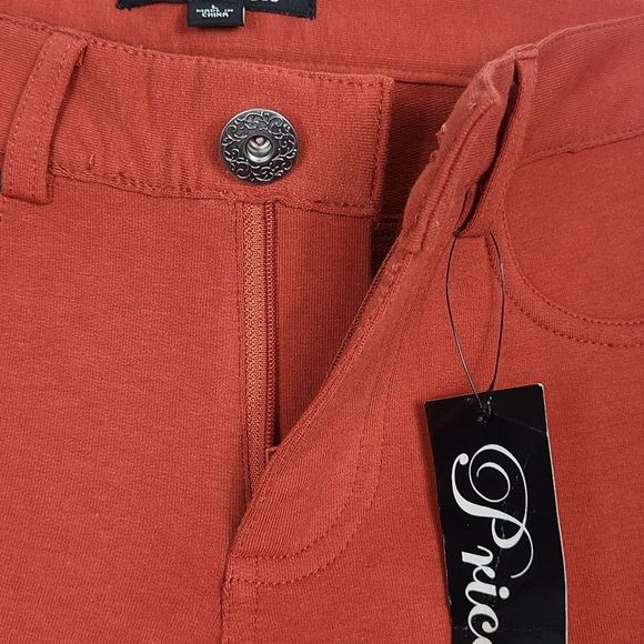 Priceless Skinny Pant Large Terracotta Stretchy Jegging Comfy Soft NWT - Picture 5 of 14